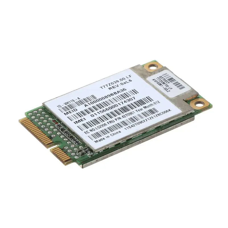 

1 Pc IBM for Thinkpad GOBI1000 X200 X301 T400 T500 W500 3G WWAN Card 42T0961 UNDP1