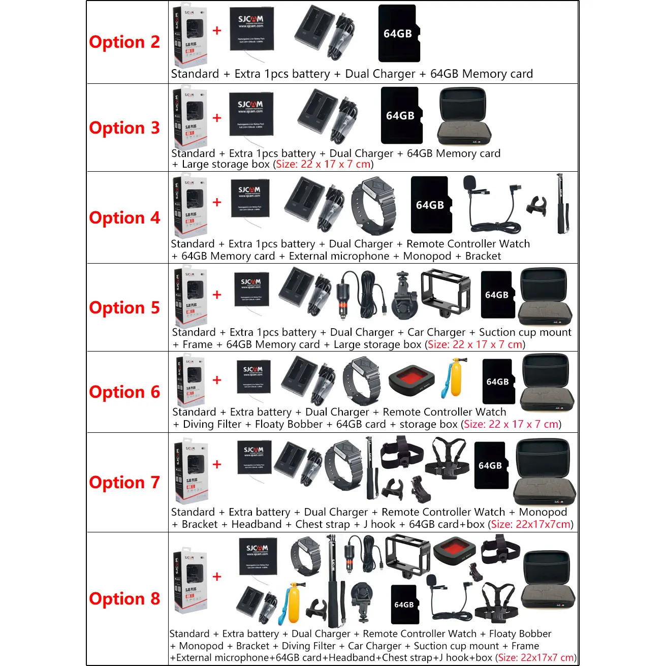 SJCAM SJ8 Plus Action Camera 4K 30FPS WiFi Remote