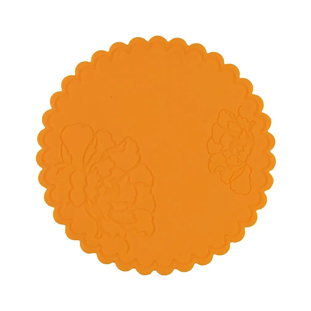 17 см силиконовый подстаканник чашка Посуда Кружка теплоизоляционная подставка кружка блюдо подстаканник - Цвет: Оранжевый