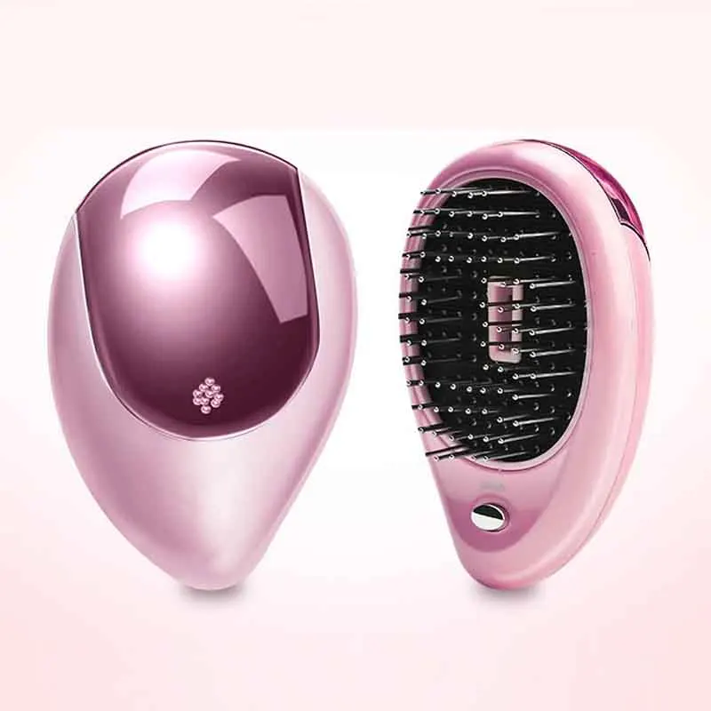 Ionic Electric Hairbrush, Portable Electric Ionic Hairbrush Negative Ions Hair Comb Brush Hair Modeling Styling Magic Hairbrush Ionic Electric Hairbrush, Portable Electric Ionic Hairbrush Negative Ions Hair Comb Brush Hair Modeling Styling Magic Hairbrush