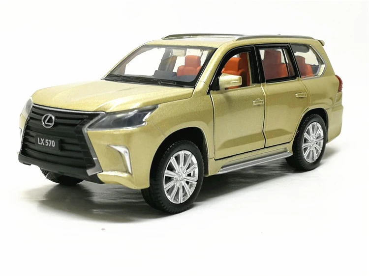 1:32 lexus LX570 модель автомобиля из сплава, литая под давлением металлическая Игрушечная машина со звуковым светом, 6 открывающихся дверей для детей, подарок