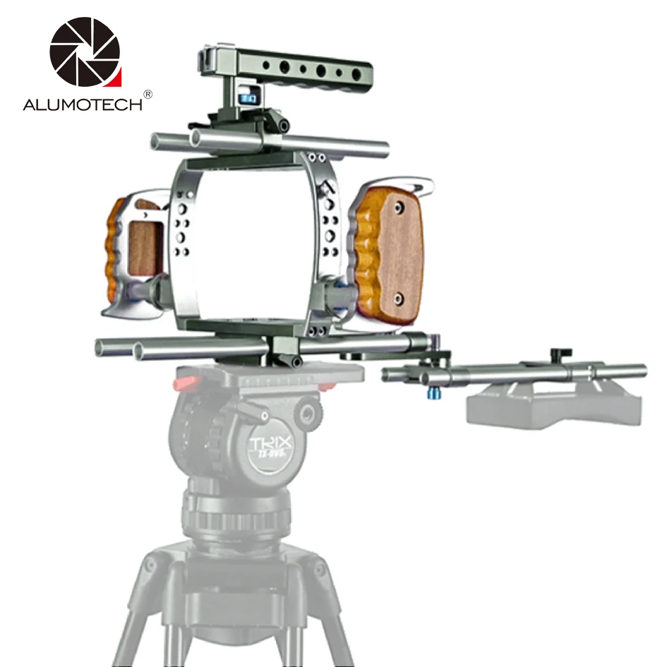 BMCC Rig case Stabilizer Kit with Aluminum Precision CNC 15mm Rod Rig