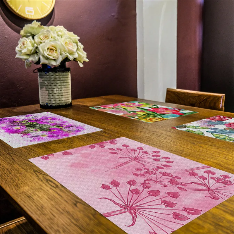 

New Placemat Table Napkins for Wedding Party Table Coffee Tea Place Mat Tableware Pad Mat Drink Coffee Coasters Customizable