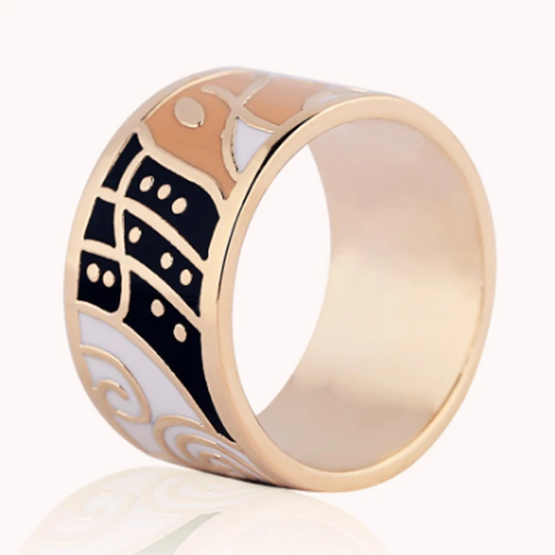 

Blucome Stainless Steel Rings for Women Men Jewelry Perfect Gold-color Flower Anel Aneis Jewelry Trendy Bridal Jewelry anillos