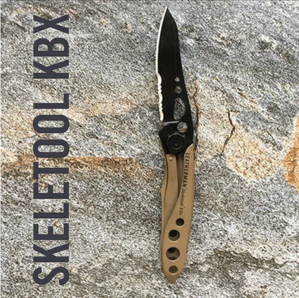 LEATHERMAN-skelecool KBX/KB карманный нож с открывалкой для бутылок - Цвет: Coyote Tan