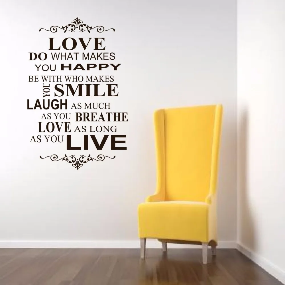 love happy smile Live Love Laugh Family Smile Happy Art Wall Quotes