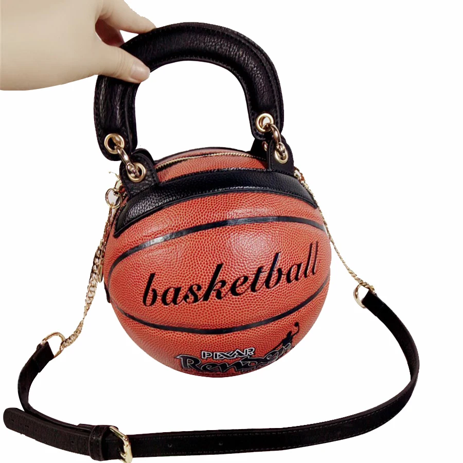 Модные баскетбольная форма сумки для Для женщин сумка Роскошные Сумки Для женщин сумки круглый Творческий Смешные высокое качество