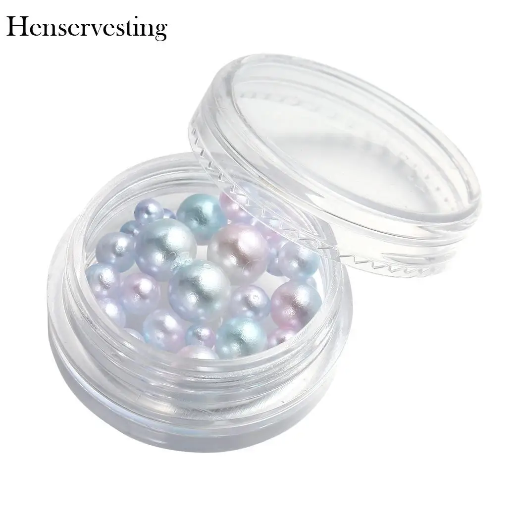 

Decor Art Decorations Colorful Plastic Imitation Pearl Design Nail DIY Nail Accessories