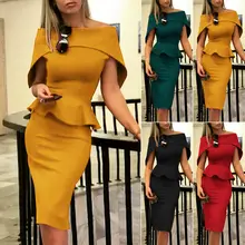 Летнее платье модное женское платье с коротким рукавом облегающее вечернее платье плюс размер платье vestidos robe Femme