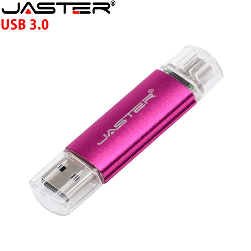 JASTER Высокоскоростной USB 3,0 OTG USB флэш-накопитель для смартфонов/планшетов/ПК Пользовательский логотип ручка-накопитель USB флешка U диск внешний накопитель