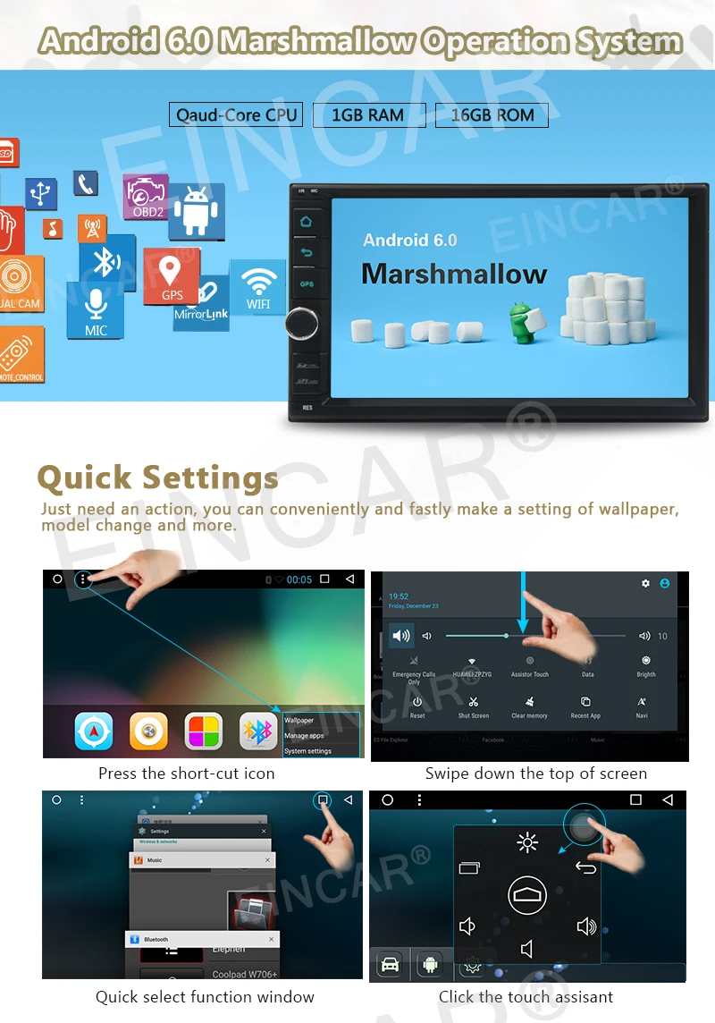 Clearance Car autoRadio 2Din Android6.0 GPS radio tape recorder 2din audio player android headunit browser Free GPS steering wheel control 3