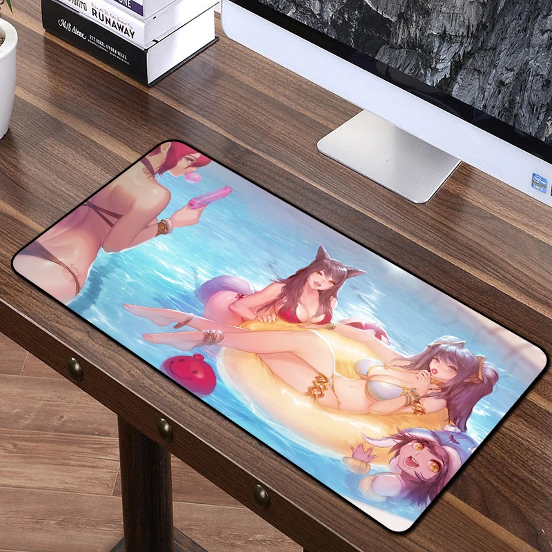 

70X40cm Large mouse pad Pool Party Game characters HD printing Anti-slip Locking Edge Waterproof Natural Rubber Desk Mouse Mat