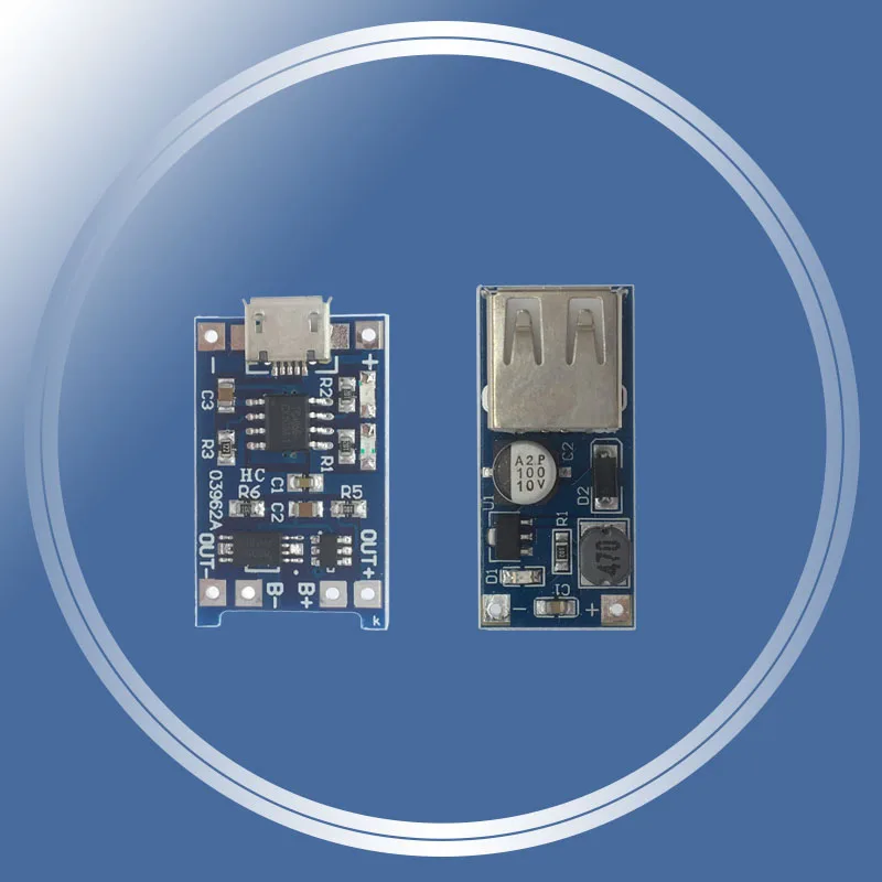 

0.9V~5V 600MA USB Output charger Mini DC-DC Boost Converter +1a lithium battery charging 18650 with protection one plate module
