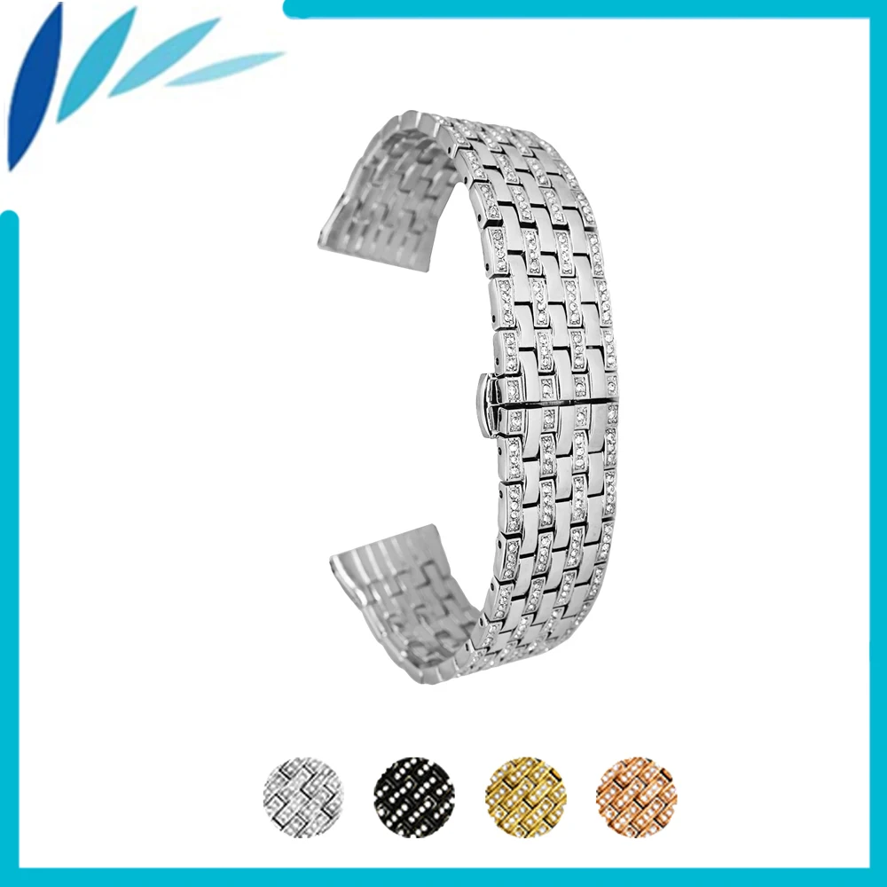 

Stainless Steel Watch Band 21mm for Tudor Watchband Push-Button Hidden Clasp Metal Strap Loop Wrist Belt Bracelet Black Silver