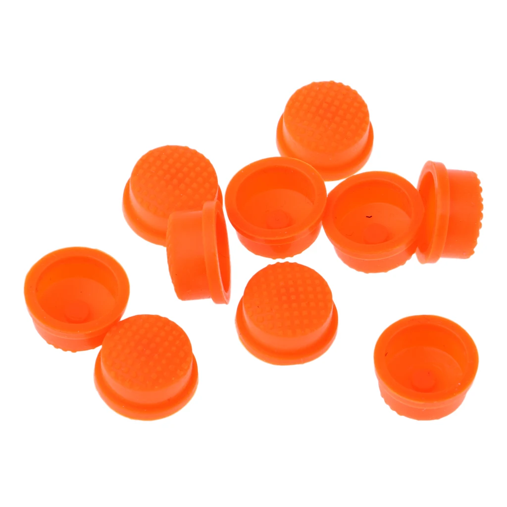 MagiDeal 10pcs LED Flashlight Torch Light Tail Switch Button Cover Cap Rubber Cover Cap Anti Slide Skid Slip