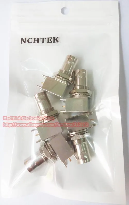 NCHTEK Cuprum PC Board монтаж печатной платы BNC Гнездовой разъем с гайкой перегородка