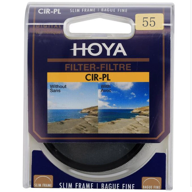 

2 in 1 55mm Hoya UV(C) Filter + CIR-PL CPL Polarizing Filter For Camera Lens