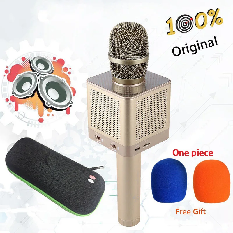 

DOITOP Original Q10S Wireless Karaoke Bluetooth Microphone Speaker Home KTV Karaoke MIC With 4 Speakers Voice Change For Phone