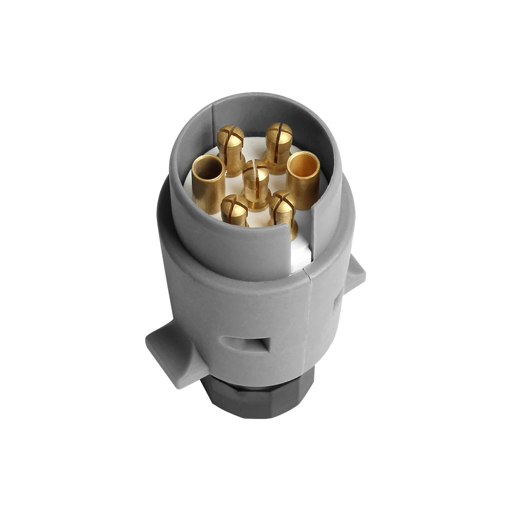 7 Pin 12V 12N Waterproof Trailer Plug Car Electrical Socket Round