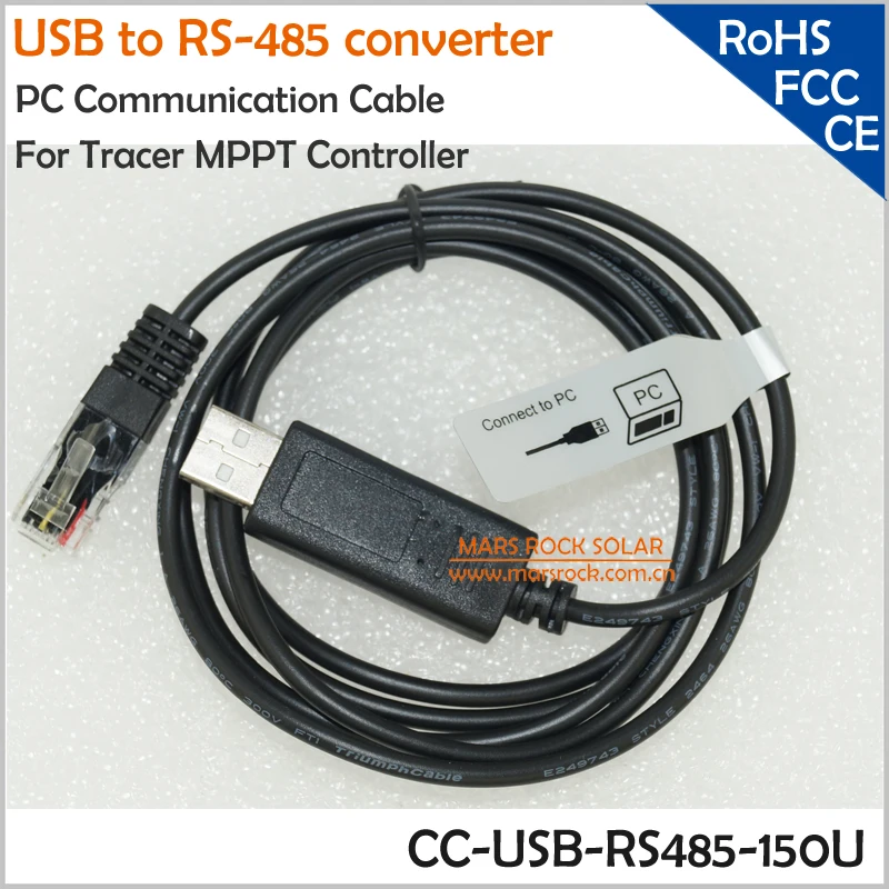 

USB to RS485 Converter PC Communication Cable for Tracer MPPT Solar Charge Controller