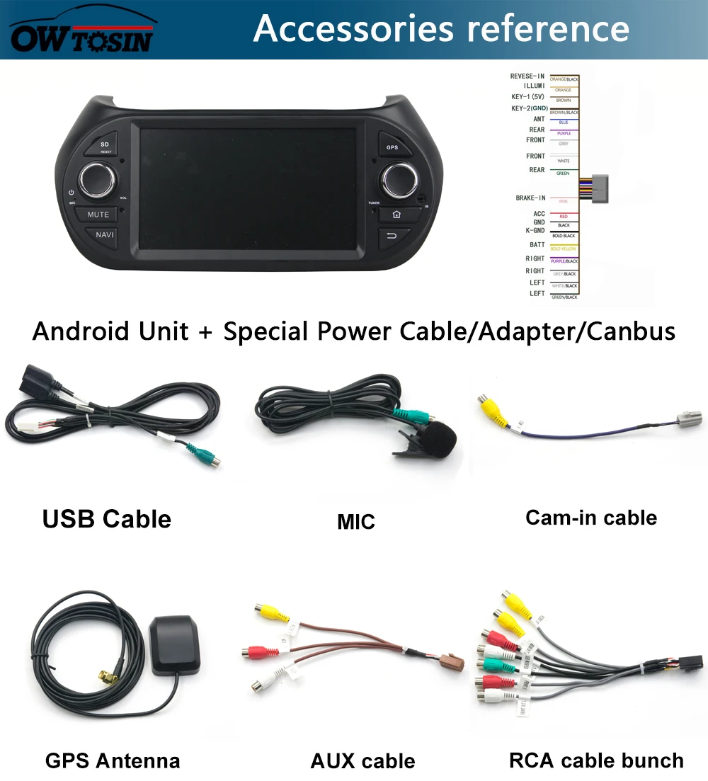 Clearance 7"IPS 8Core 4G RAM+64G ROM Android 9.0 Car DVD Player For Fiat Fiorino Qubo Citroen Nemo Peugeot Bipper 2008-2015 CarPlay Parrot 14