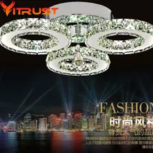 Stainless crystal ceiling lamps flush mount crystal ceiling light flush mount led ceiling light lustre de cristal teto
