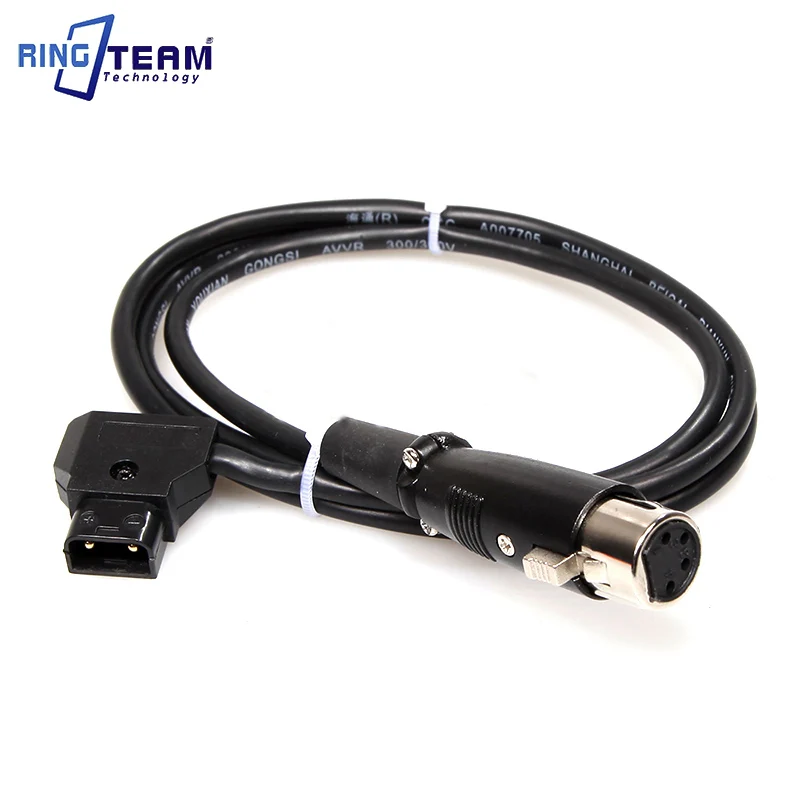 New Power Tap Plug (Male) To Male 4 Pin XLR Connector D-Tap Male to Female for Power Supply Battery Adapter Cable 1M