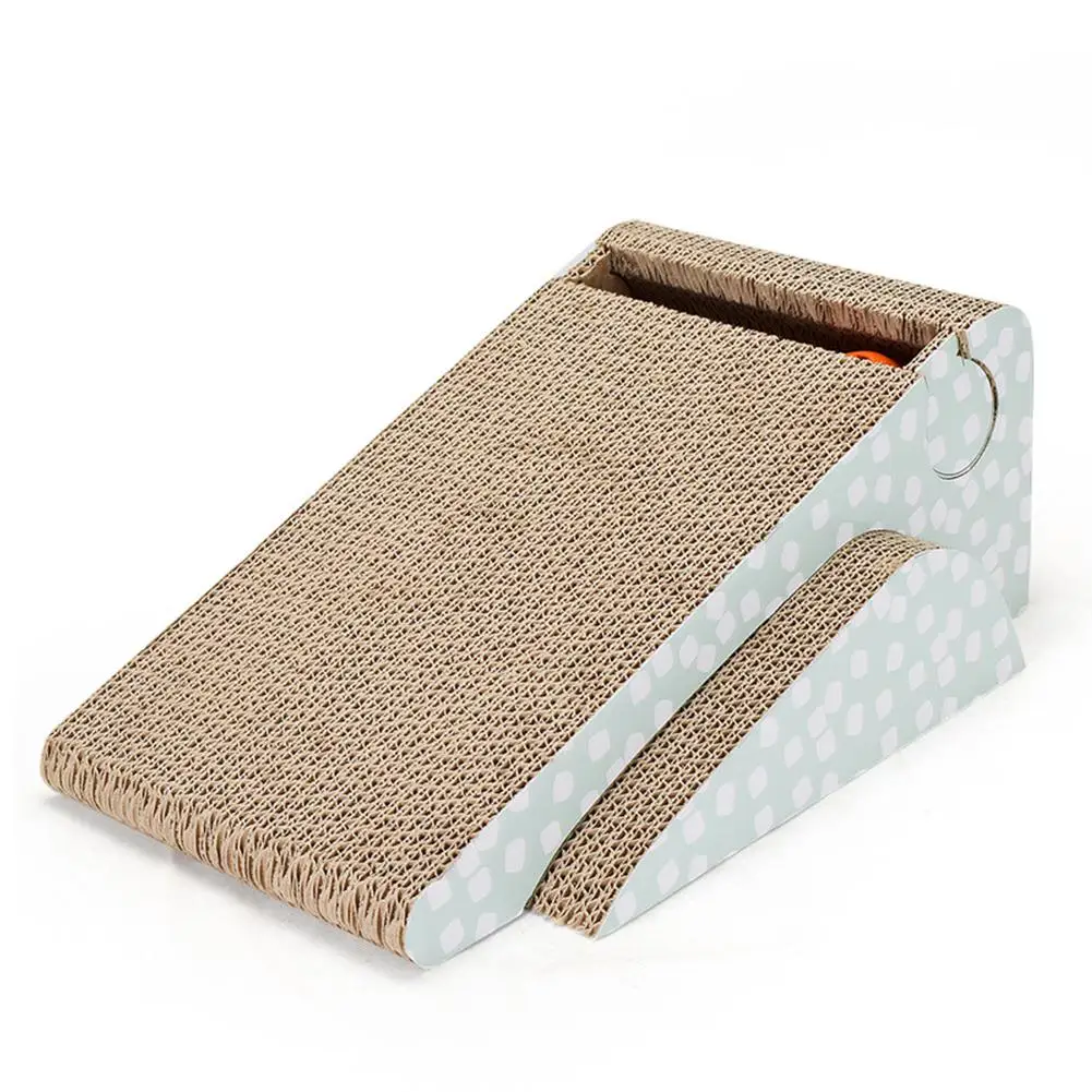 

Adeeing 2-sided Pet Cat Scratch Board with Funny Bell Ball Scratching Pad Mat Pet Toy Claw Care