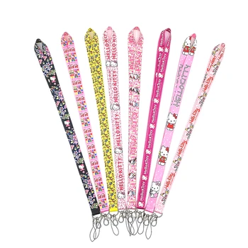 

50PCS Cute cat Lanyard id badge holder keychain straps for mobile phone Free Shipping