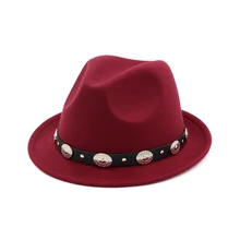 Новые женские и мужские винтажные шерстяные овальные декорации зимние Плоские котелок с широкими полями шапка