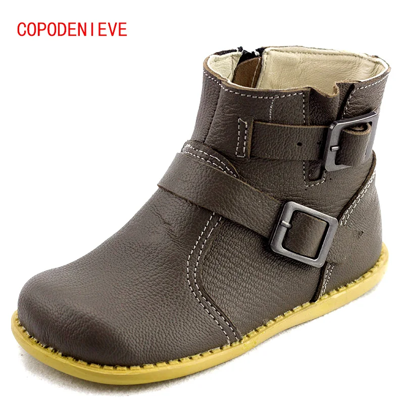 

COPODENIEVE The winter of the children shoes girl casual shoes natural leather casual shoes boots shoes breathable boy