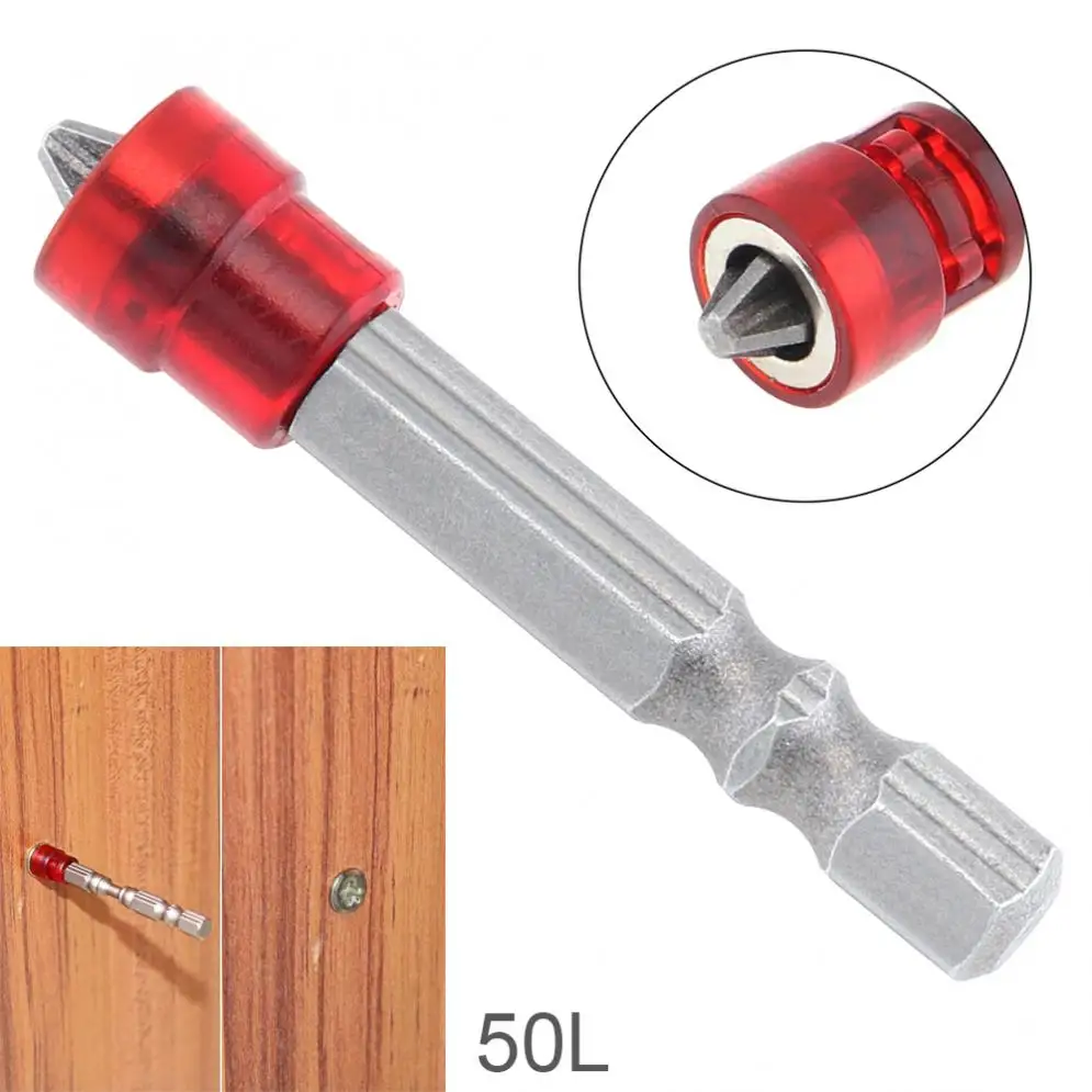 

TORO 50mm Tool Steel Single Cross Screwdriver Bits with Magnetic Circles and Hex Shank for Power Drill Drilling Plasterboard