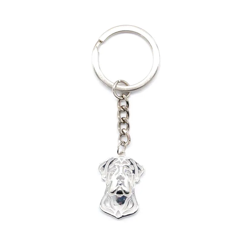 

2019 Women Jewelry Cane Corso Key Chains Fashion Alloy Dog Pendant Key Chains