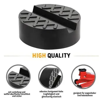 

Universal Auto Car Jack Rubber Pad Car Jack Support Block Block Rubber Slotted Floor Jack Pad Frame Rail Adapter Car Repair Tool