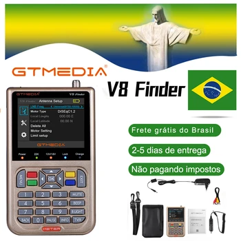 

GTMEDIA V8 Finder DVB-S2 DVB-S2X FTA Digital Satellite SatFinder Meter HD 1080P Satellite Finder Tool ACM Sat Finder lnb Signal