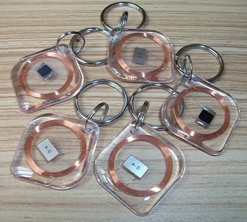 

ISO14443A MF1S50 keyfobs Clean keychains tags 100pcs/Lots