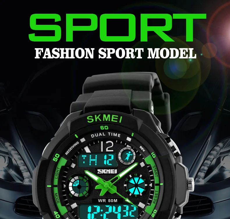 Цифровой спортивные часы Для мужчин модный топ Элитный бренд часы Водонепроницаемый Многофункциональный светодио дный Часы Хронограф