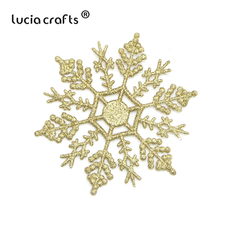 Пластиковые снежинки Lucia Crafts 2/8 шт. 12 см подвеска на рождественскую елку
