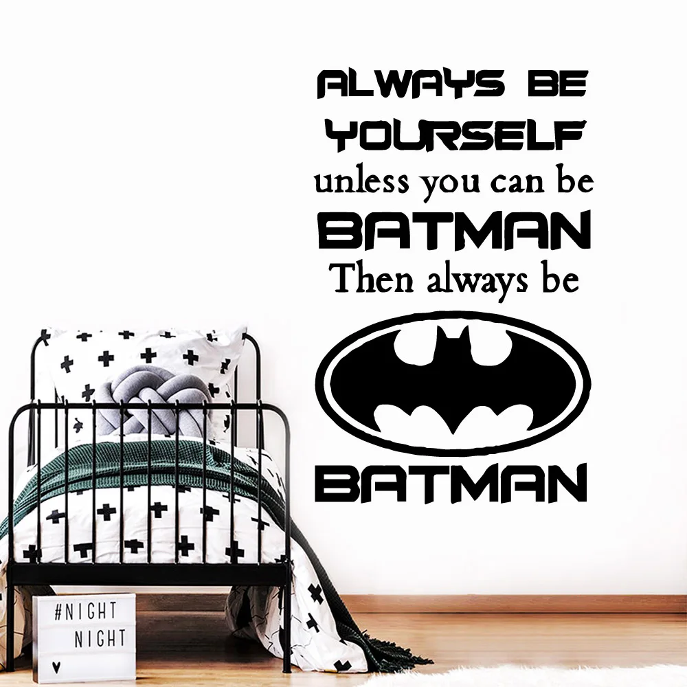 

Drop Shipping always be yourself Waterproof Wall Stickers Home Decor For Kids Rooms Home Decor Art Mural