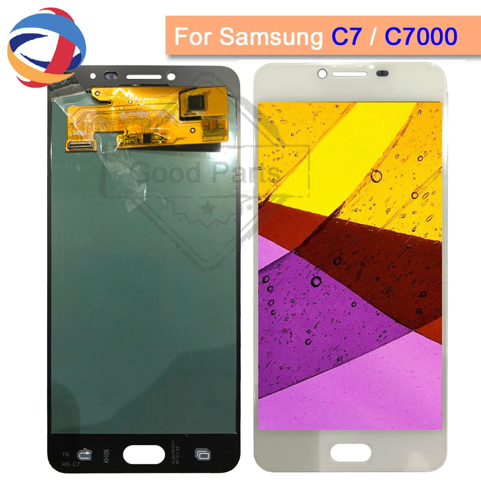 

test good 5.7"LCD for SAMSUNG Galaxy C7 LCD Display AMOLED C7000 Touch Screen Digitizer Replacement For Samsung C7 LCD Display