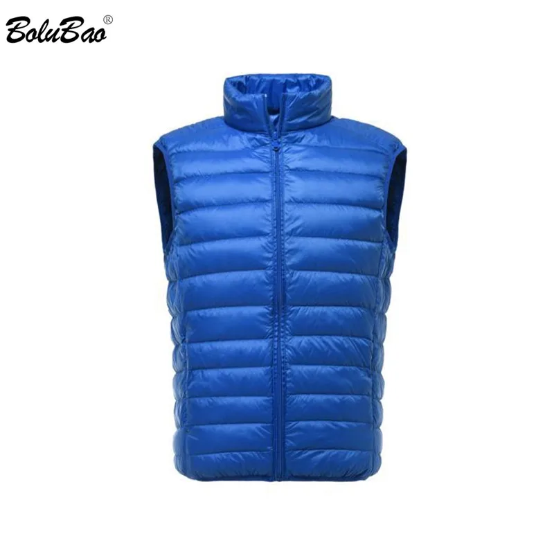 

BOLUBAO Brand Men Sleeveless Jacket 2019 Winter Male Ultralight Down Vest Coats Male Fashion Vest Warm Outerwear