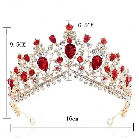 Grandes Europeus Coroas Tiara de Casamento Da Noiva Prata Banhado de Cristal Austríaco Grande Rainha Do Cabelo Do Casamento tiara Acessórios (3)