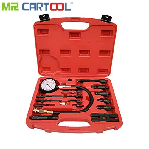 

TU-15B Engine Cylinder Dual Gauge Automotive Full Range Diesel Engine Cylinder Detection Table Pressure Gauge Tester Kit Set