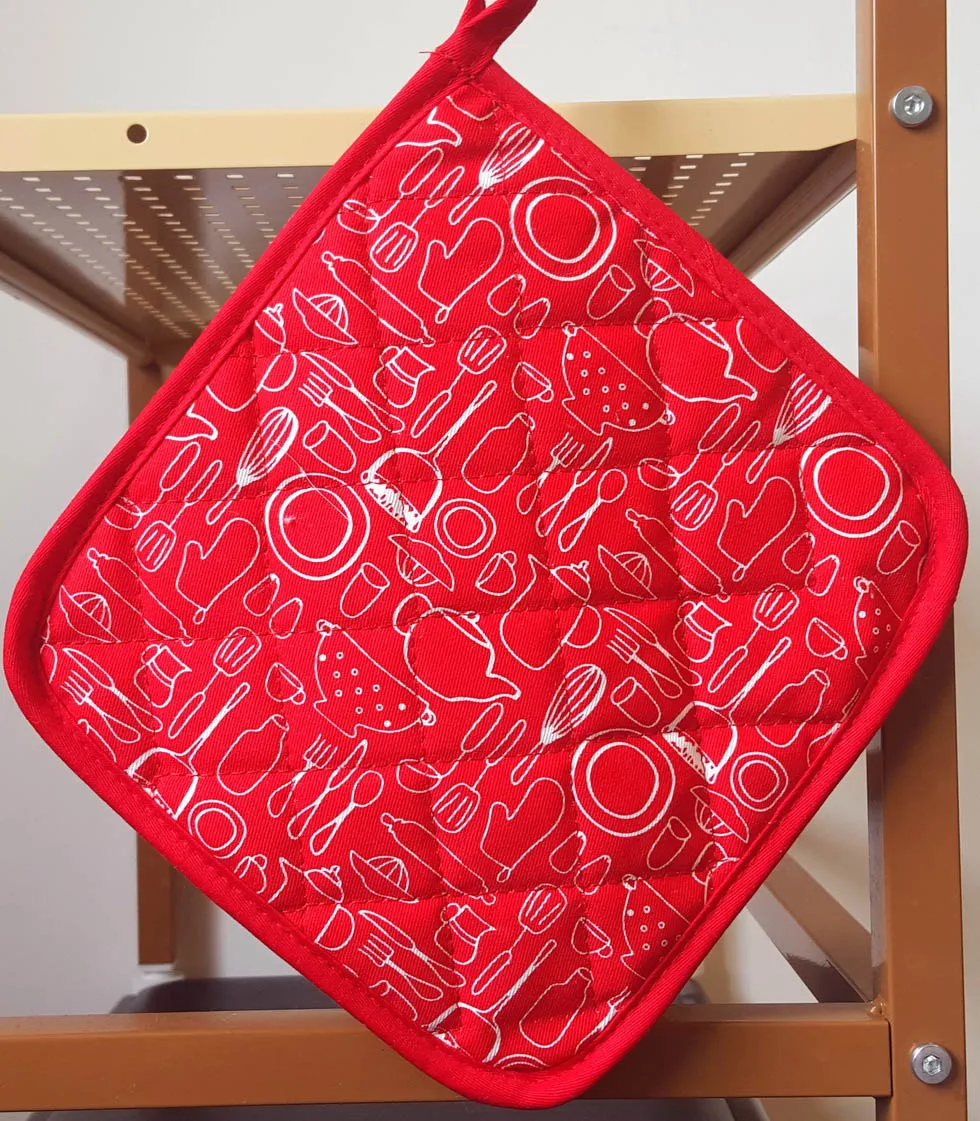 2/4 pieces set thick cotton heat Resistant Hot Pads Multipurpose Pot Holders, Trivets, Jar Openers, & Spoon Rests