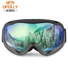 Двойные линзы для сноуборда, лыжные очки, анти-туман, анти-УФ, PC линзы, лыжные очки, ветрозащитные, gafas, снежные, мужские, женские, лыжные, сноуборд очки