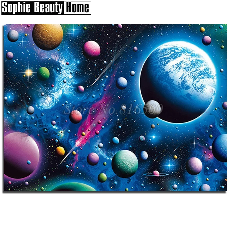 5D DIY Full Drill Diamond Painting Scenery Beauty Cross Stitch Mosaic Craft Kits