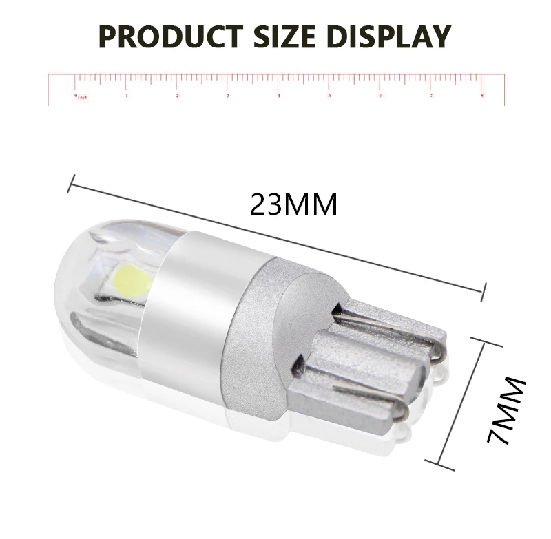 2 шт. T10 светодиодные лампы белого цвета 168 501 W5W Светодиодная лампа T10 Клин 3030 2SMD интерьерные светильники 12 V-24 V 6000K цвета-красный, желтый, желтого цвета Ice Blue
