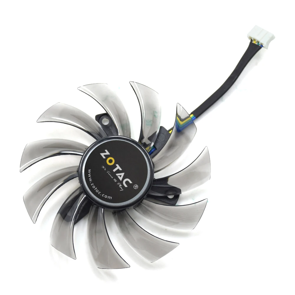  75mm APISTEK GA81S2U -PFTG GA81O2U DC 12V 0.38A Cooler Fan Replace For ZOTAC GeForce GTX 970 4GB 4P