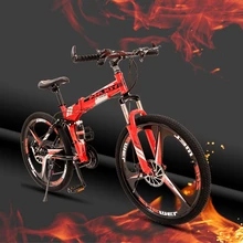 24speed 26inch Folding bike road bike Double disc brakes folding mountain bikes student bicycle bicicleta