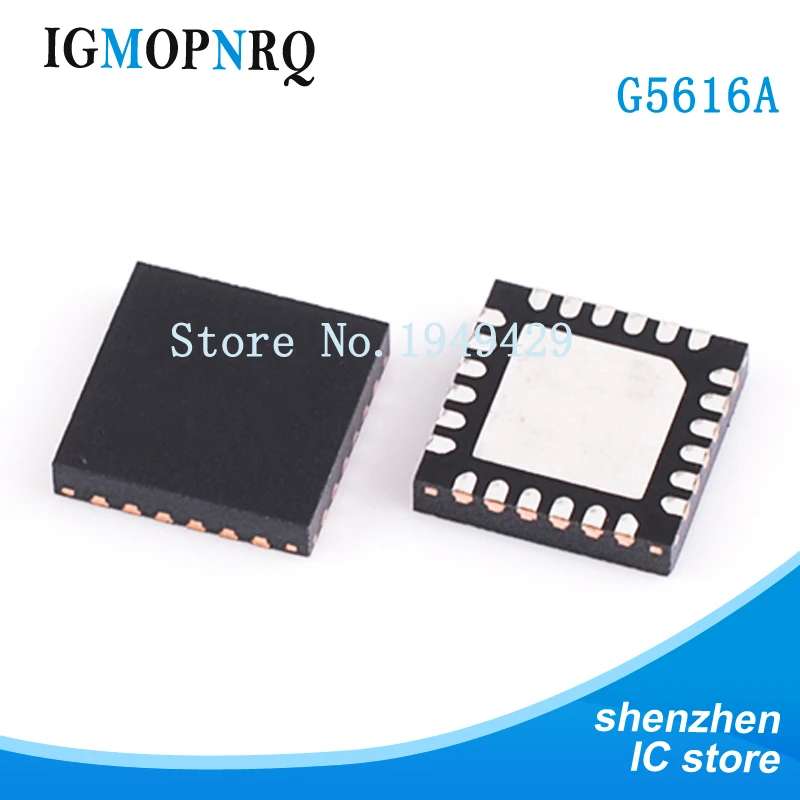 

5pcs G5616A G5616 QFN Complete DDR, DDRII and DDRIII Memory Solution Synchronous Buck PWM Controller, 3A LDO, Buffered Reference